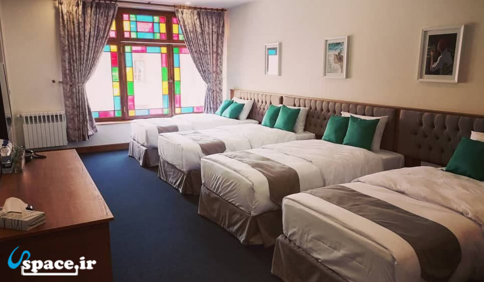 نمای اتاق چهار تخته هتل آرشا کلاب - فشافویه - روستای خانلق